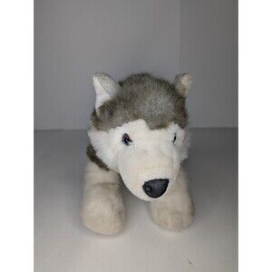 Build A Bear Plush Husky Dog Stuffed Animal Realistic W/ Sound